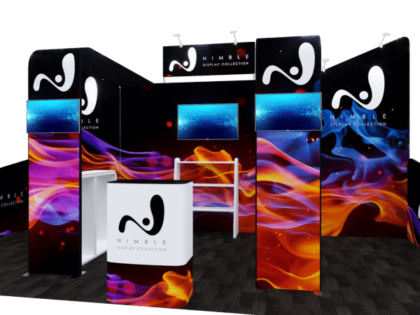 10x20 Tension Fabric Exhibit Booth AENIM608 - Image 8