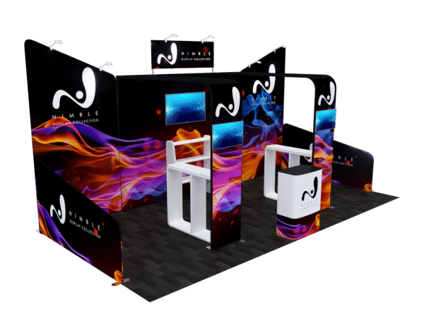 10x20 Tension Fabric Exhibit Booth AENIM608 - Image 6