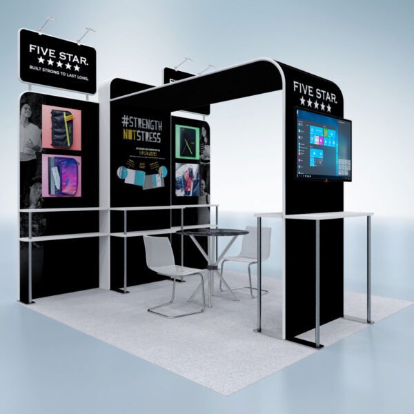 10x10 Tension Fabric Exhibit Booth (Self-Build) AENIM303