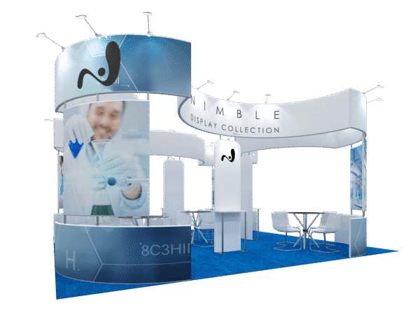 20x20 Tension Fabric Exhibit Booth (Self-Build) AENIM311