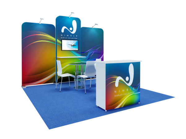 10x10 Tension Fabric Exhibit Booth (Self-Build) AENIM45