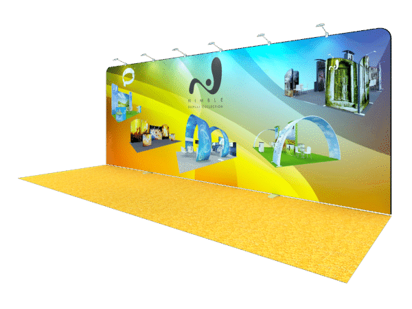 20-Foot Tension Fabric Trade Show Backwall (Self-Build) AENIM52