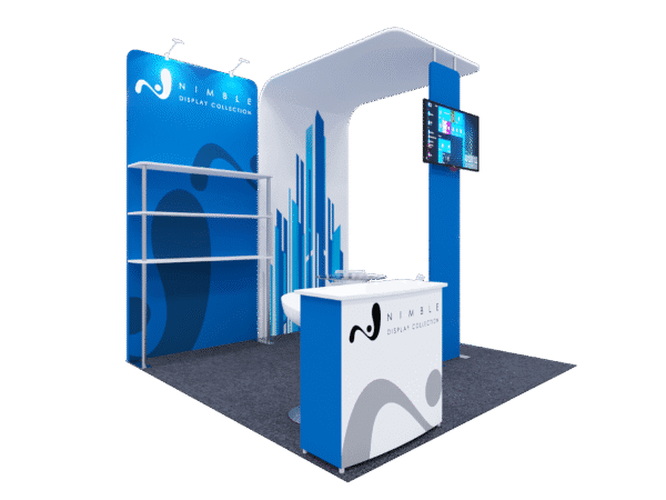 10x10 Tension Fabric Exhibit Booth (Self-Build) AENIM304