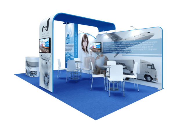 Interactive Trade Show Booth Exhibit Designed by Exhibit Boss