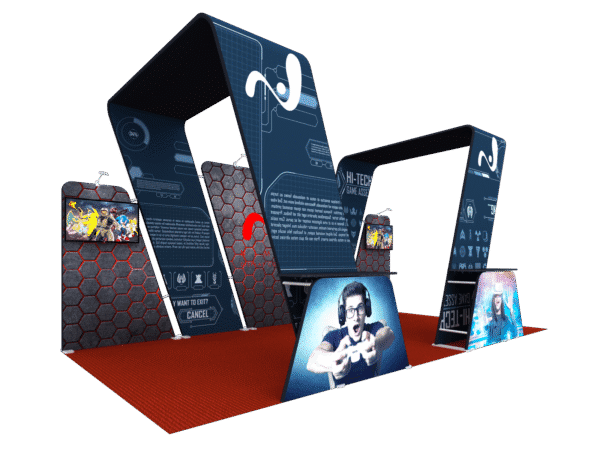 10x20 Tension Fabric Exhibit Booth (Self-Build) AENIM70