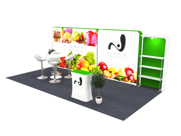 10X20 Tension Fabric 3D Lightbox Exhibit Booth (Self-Build) AENIM20LBS - Image 4