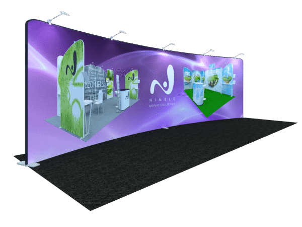 20-Foot Tension Fabric Trade Show Backwall (Self-Build) AENIM53