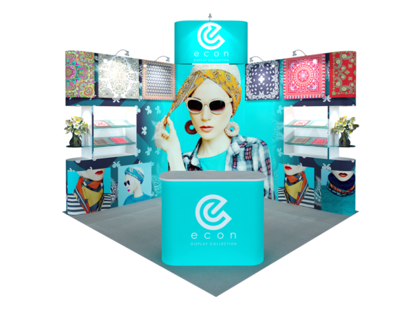 10x10 Pop-Up Exhibit Booth AEECO38