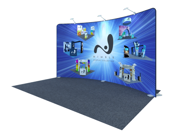 10-Foot Tension Fabric Trade Show Backwall (Self-Build) AENIM51 - Image 4