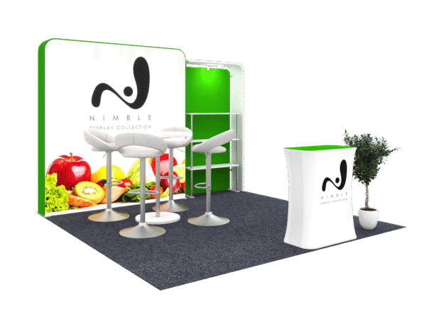 10X10 Tension Fabric 3D Lightbox Exhibit Booth (Self-Build) AENIM10LBS - Image 2