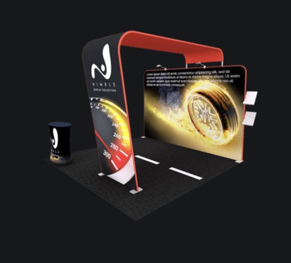 10X10 Tension Fabric Trade Show Booth (Self-Build) AENIM103 - Image 3